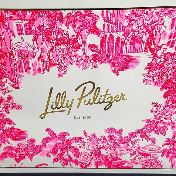 2 New Lilly Pulitzer Reusable Shopping Gift Tote Bags - Picture 2 of 6